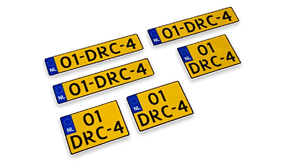 Yellow Plates for Standard Vehicles of The Netherlands
