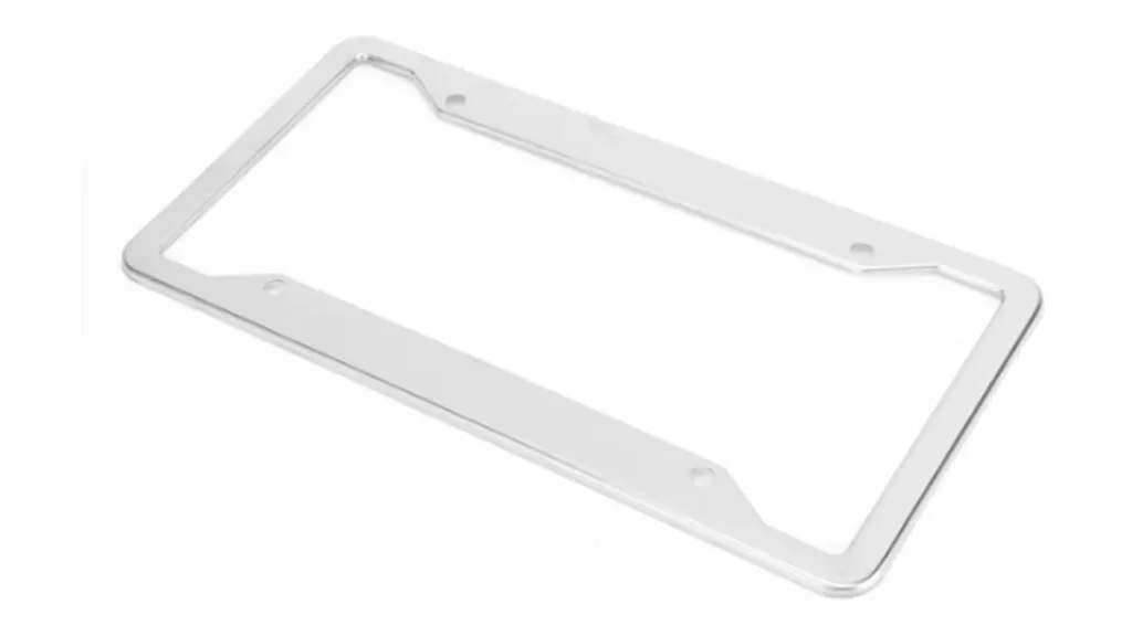 aluminum license plate frame