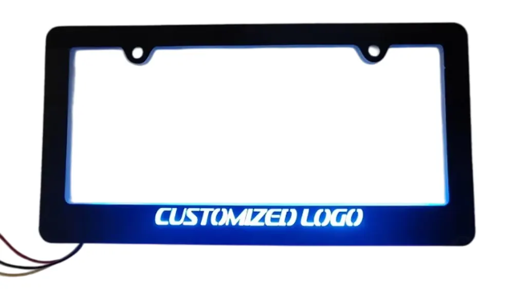 backlit led license plate frame
