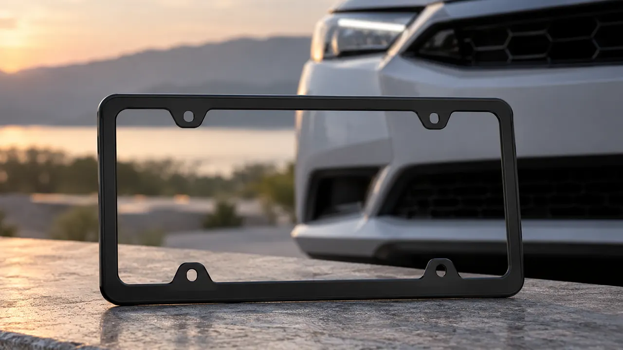 best black license plate frame