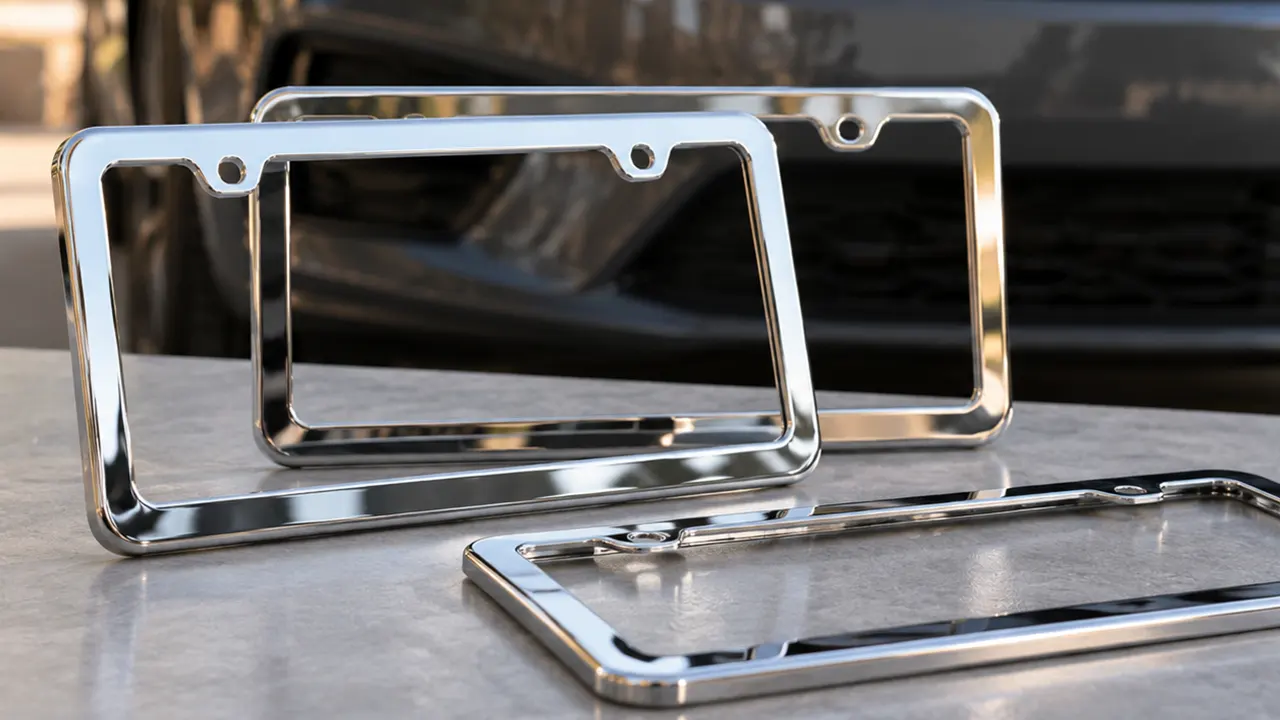 best chrome license plate frames