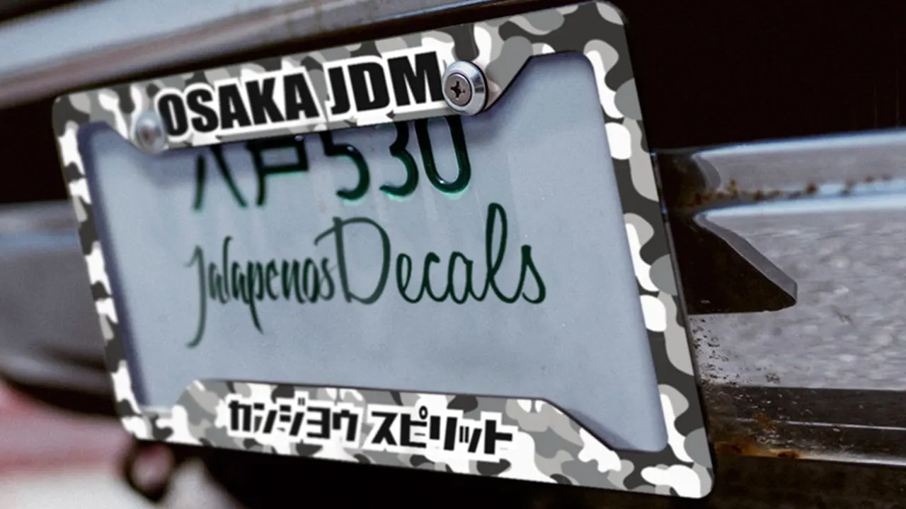 best jdm license plate frame