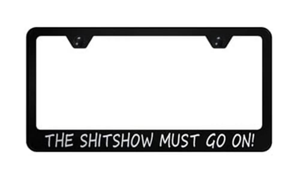 black truck license plate frame