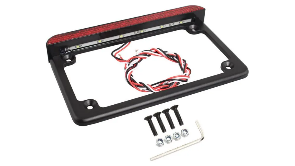 brake light led license plate frames