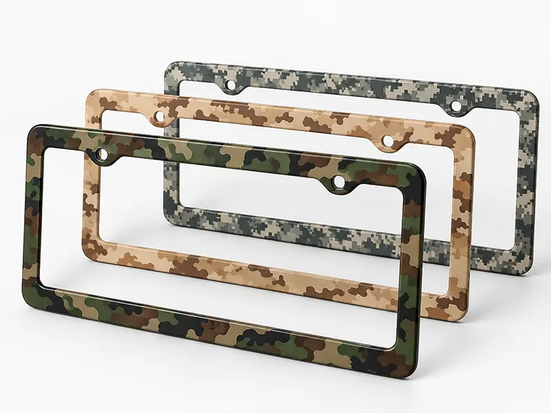 custom camo license plate patterns