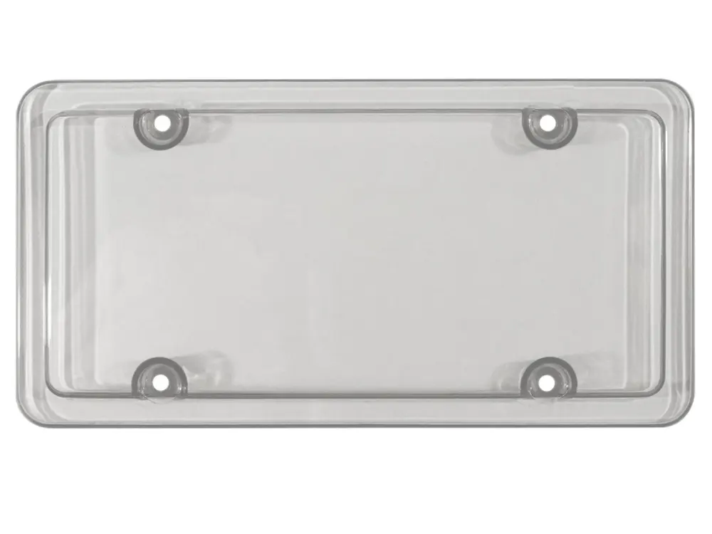 custom clear license plate cover