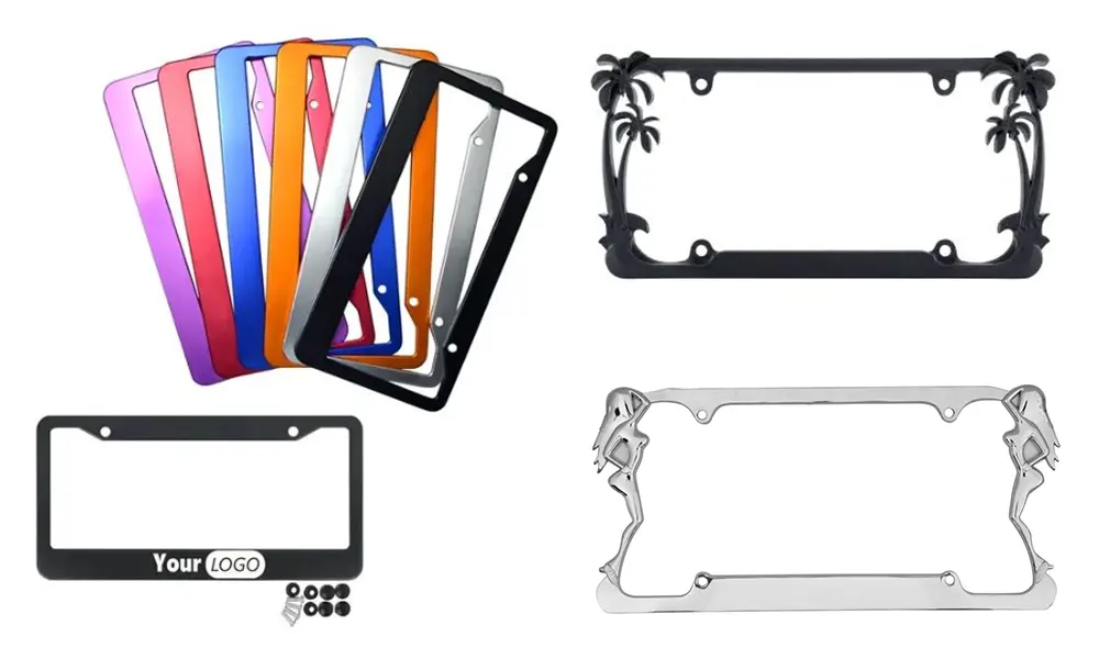 custom truck license plate frame