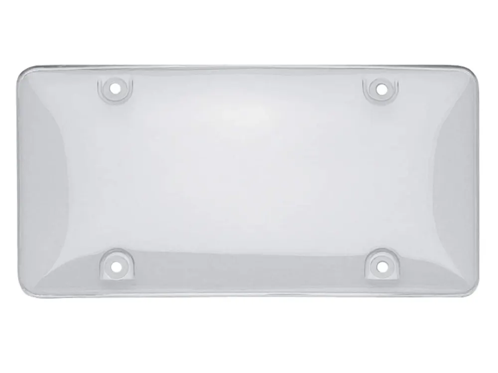 domed clear license plate cover