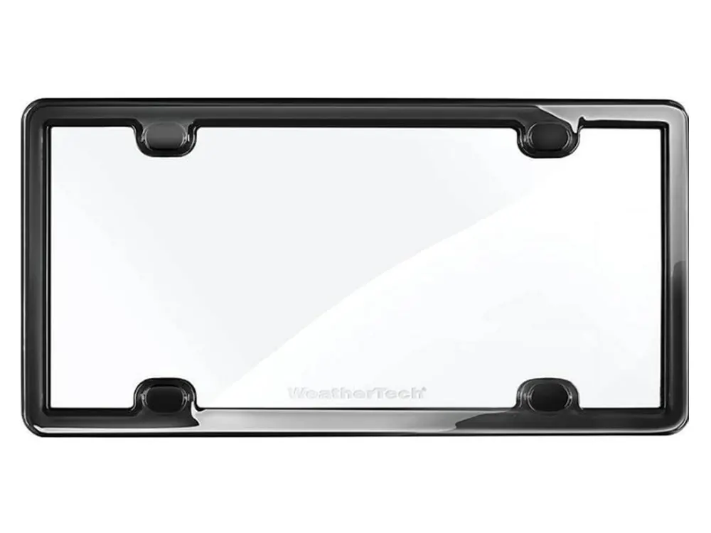 framed clear license plate cover