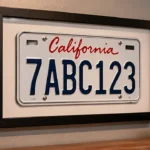 how to frame a license plate for the wall