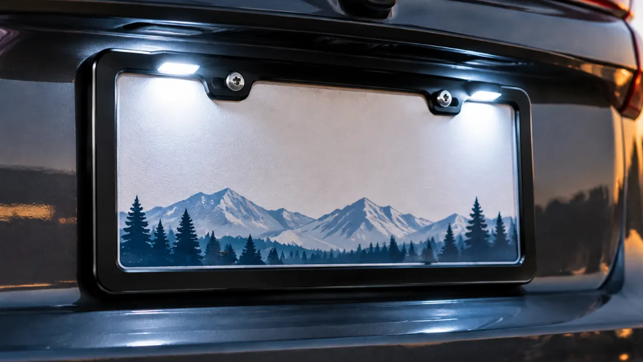 how to install led license plate frame