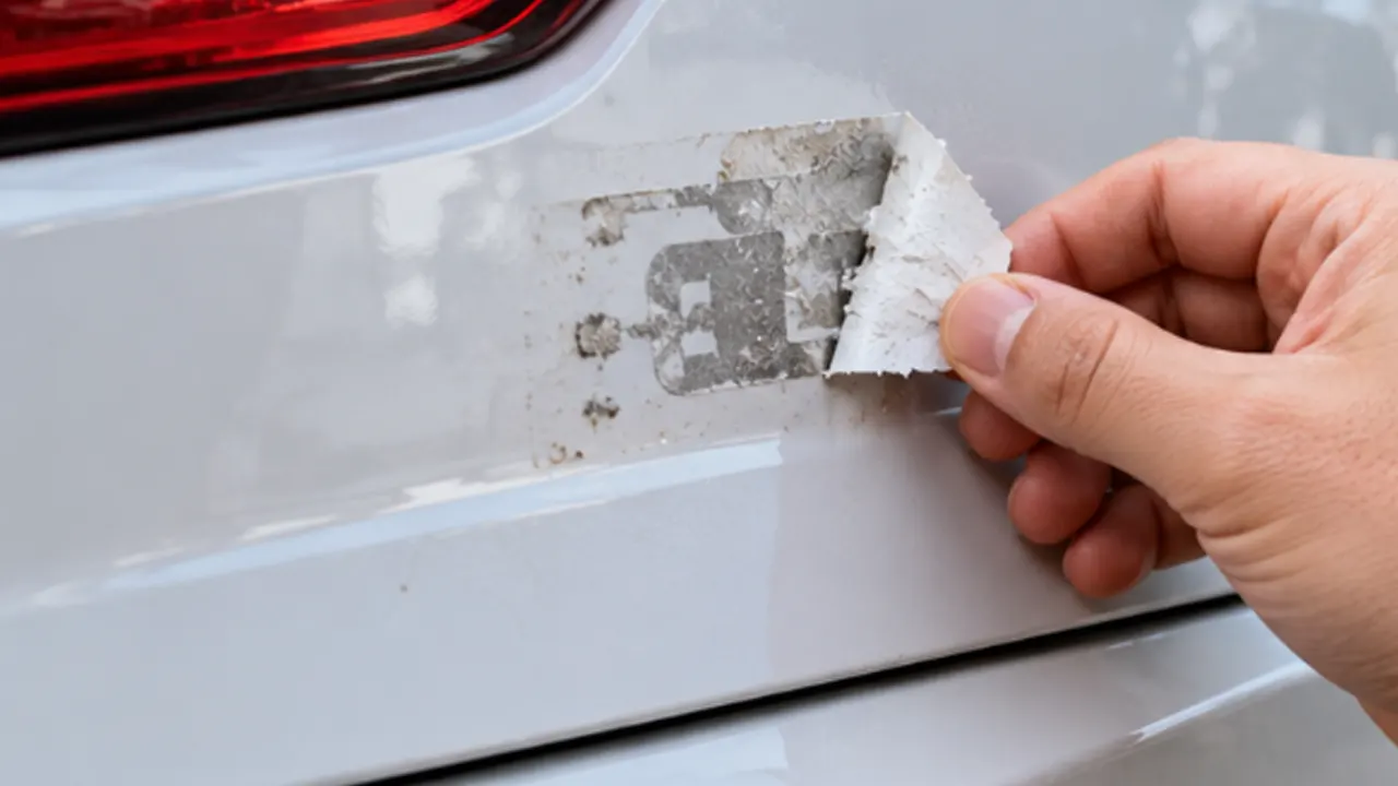 how to remove dealer sticker from car