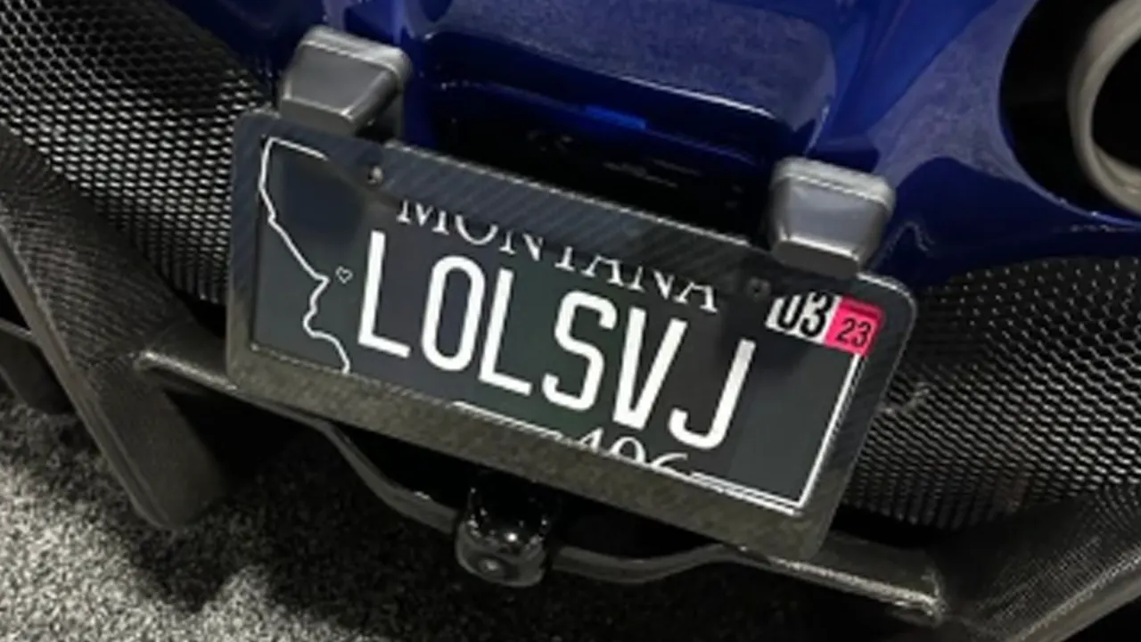 montana license plate frame law