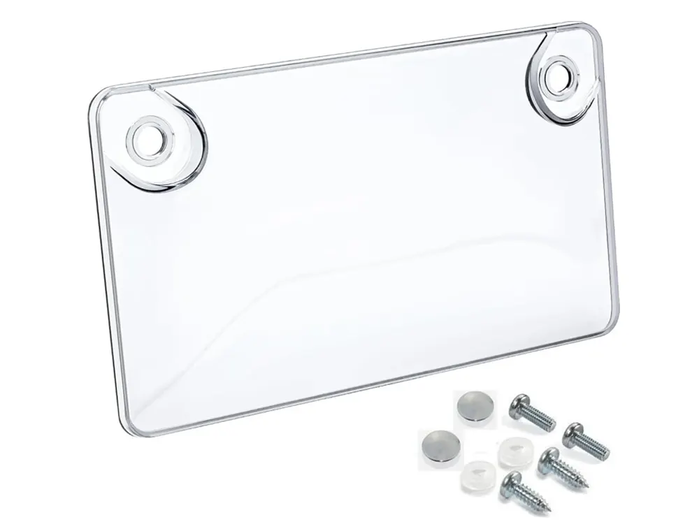 motorcycle clear license plate cover