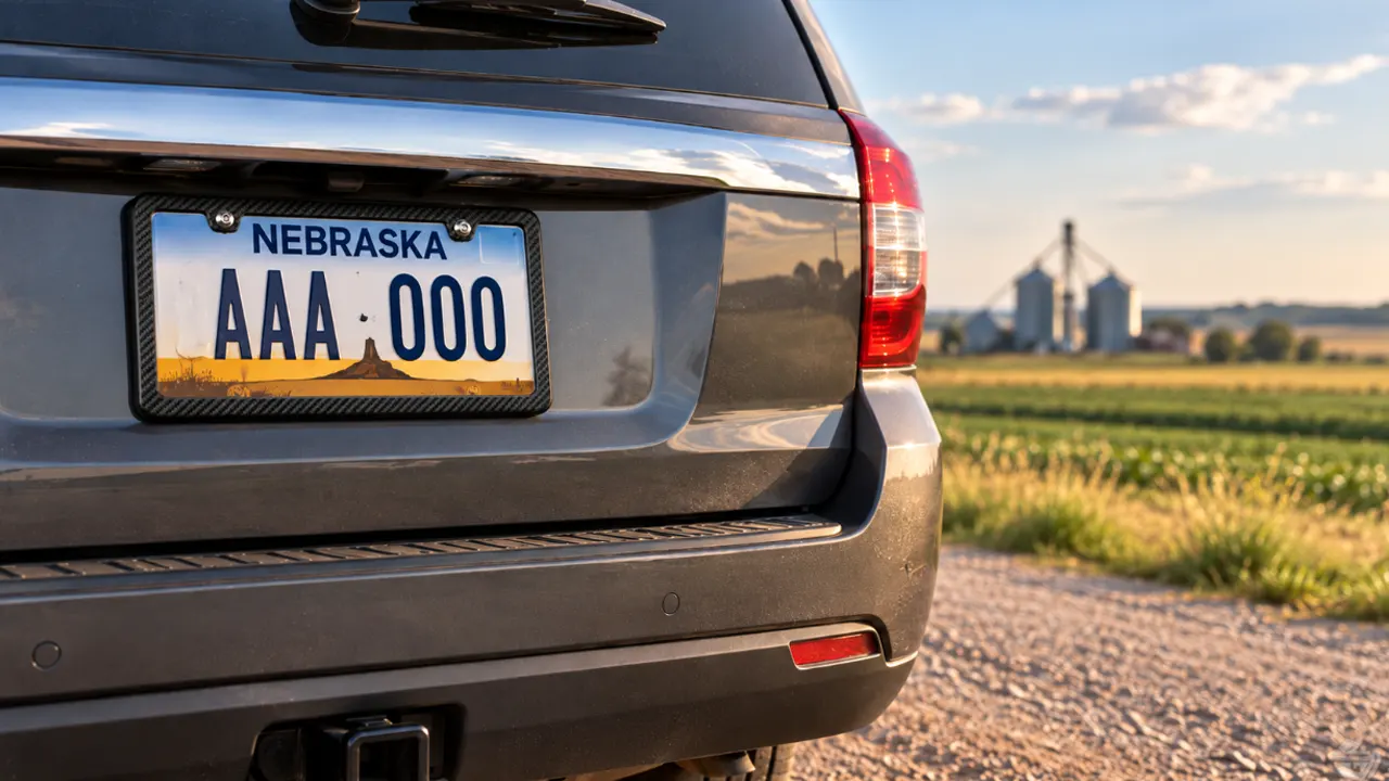 nebraska license plate frame laws