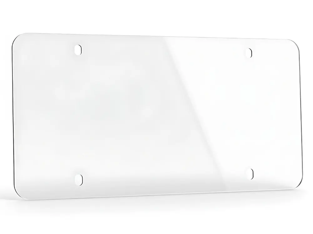 polycarbonate license plate cover