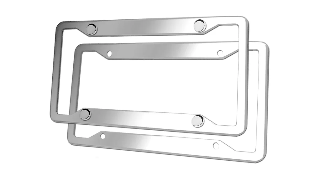stainless steel license plate frame