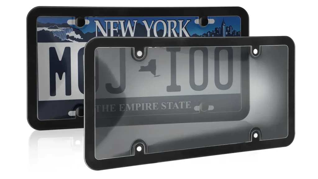 what counts as a smoked license plate cover